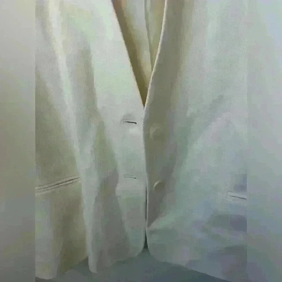 Cream Wool Blend suit set Women size 22w academia plus size fall fashion classy - Picture 8 of 8